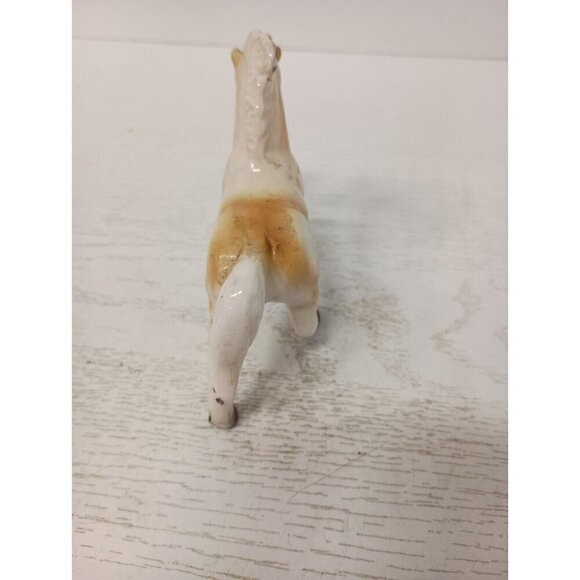 Vintage Ceramic Pottery Palomino Horse Pony Figurine Prancing Collectible Japan - Picture 7 of 11